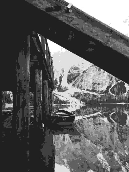 Boats under pier